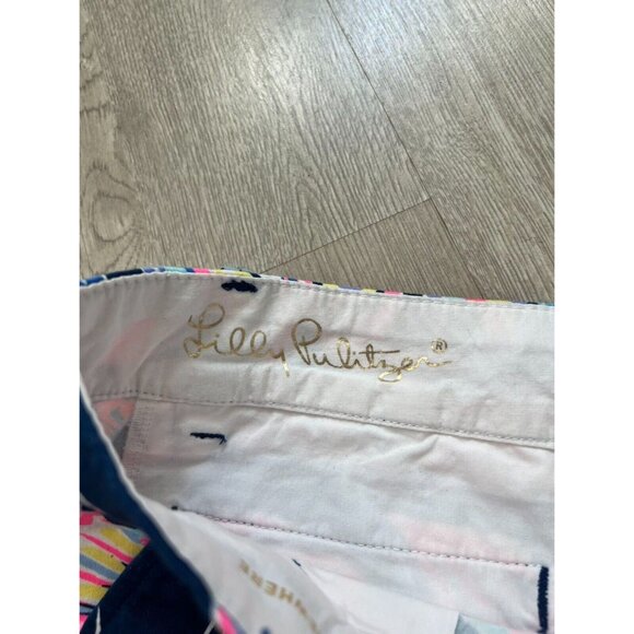 Lilly Pulitzer Jayne Stretch Shorts Boho Bateau Sz 0 Multicolor - Picture 3 of 10